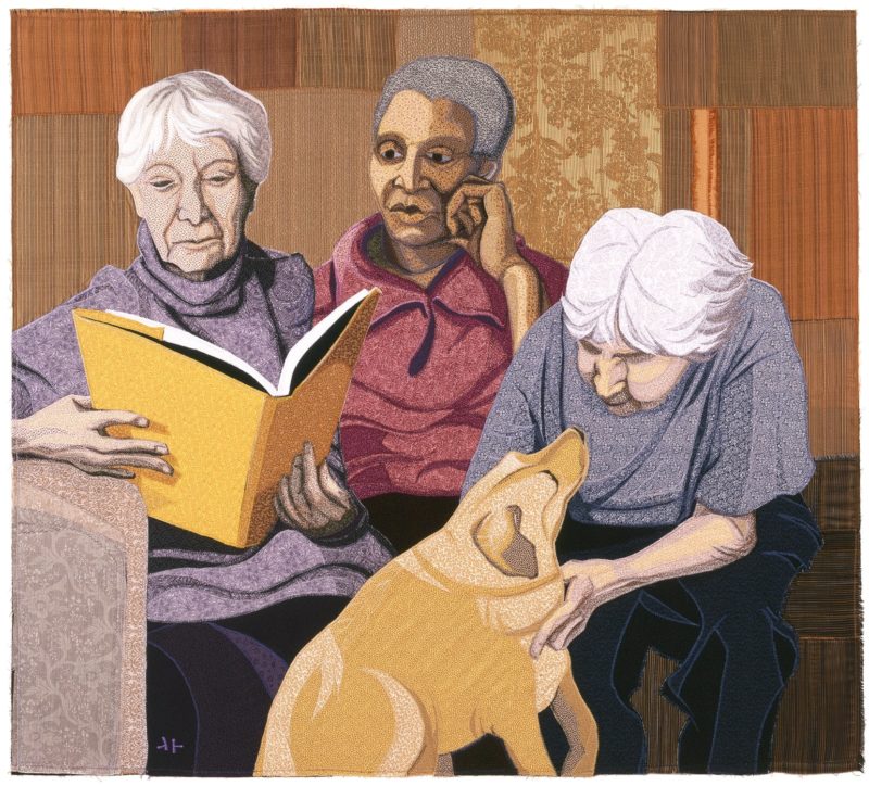 3 Women And Dog